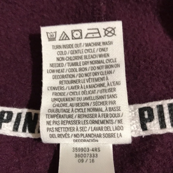 PINK by VS pullover hoodie size S/P - Picture 7 of 7